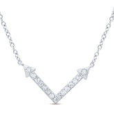 1/8CTW-DIA CN FASHION NECKLACE (18 INCH)